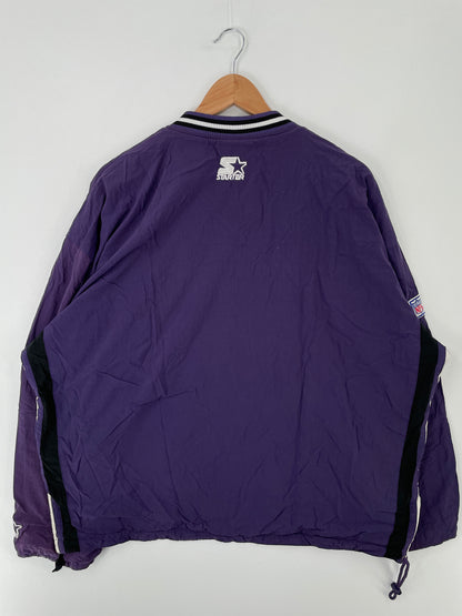 Vintage STARTER x BALTIMORE RAVENS Size L NFL Nylon Jacket / A9552