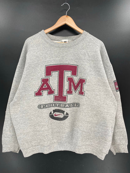 90’s NIKE ATM FOOTBALL Made in USA Size L Vintage Sweat-Shirt / K4288