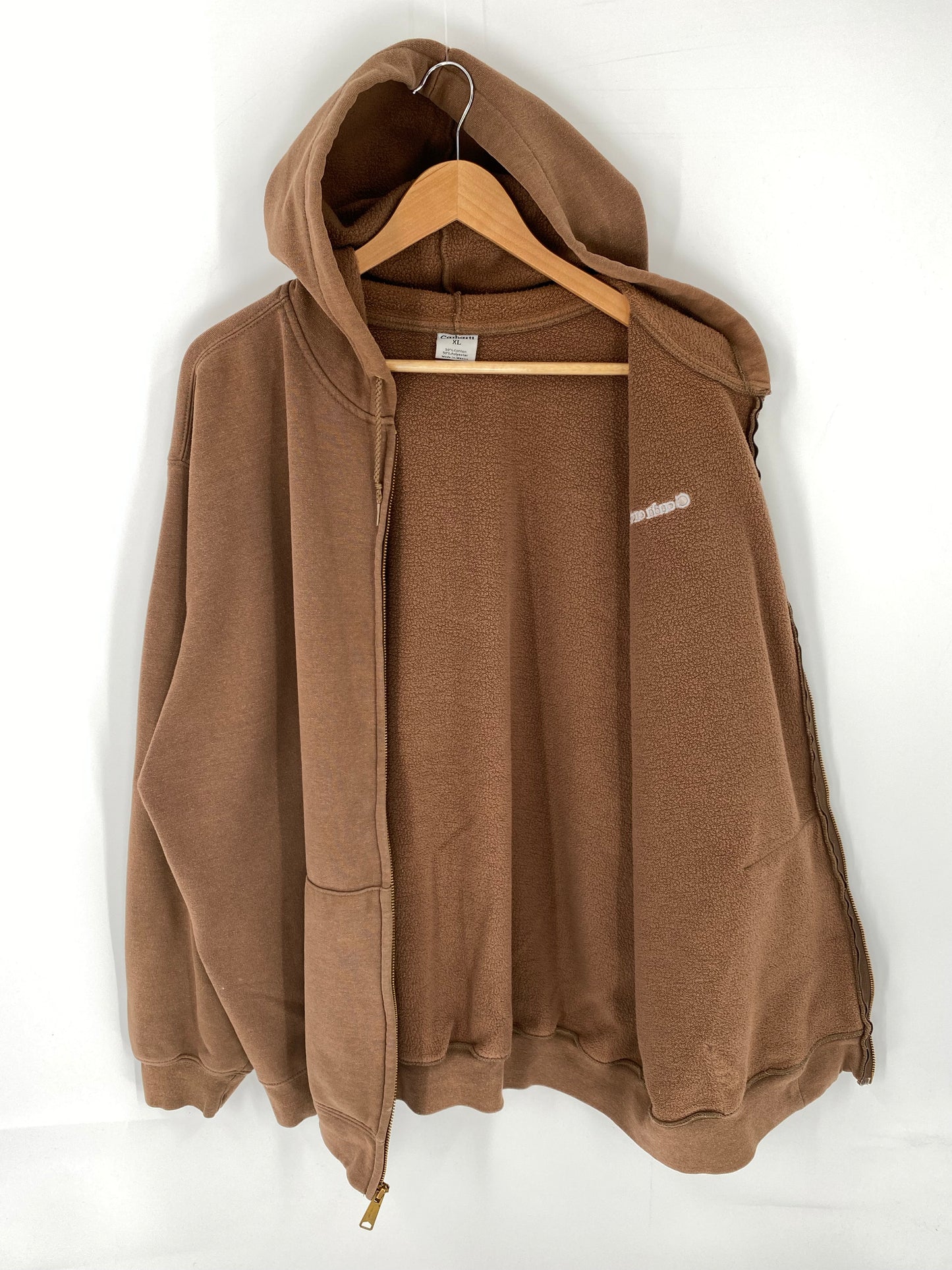 Vintage CARHARTT Size XL Zip Up Hoodie Sweat-Shirt / K8777