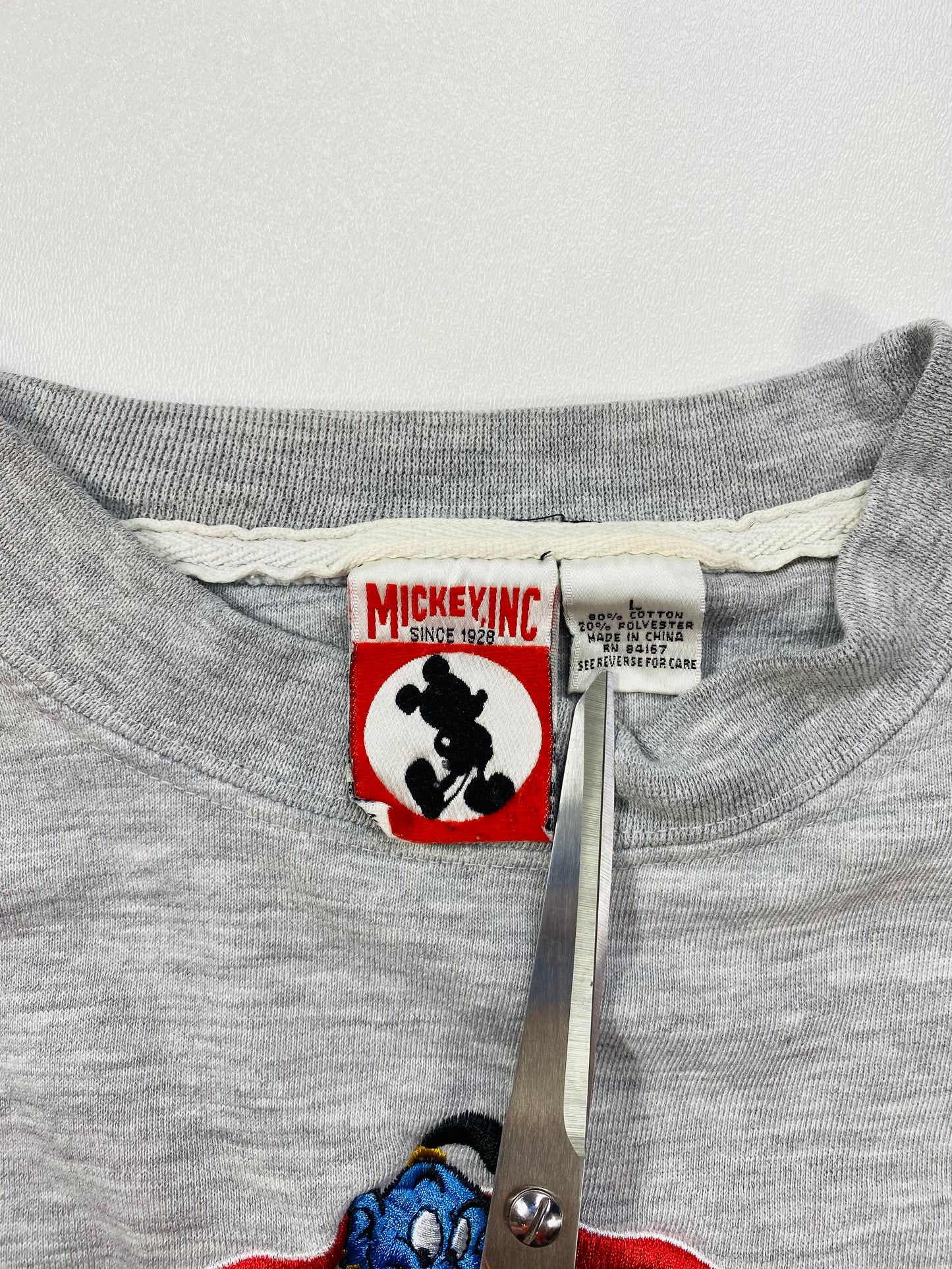 90’s Disney Aladin x Lion King x Mickey x Goofy Size L Vintage Sweat-shirt  / 6052