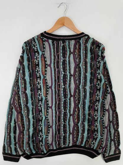 Vintage COOGI Style Made in USA Size M Acrylic Knit Sweater / E3688K