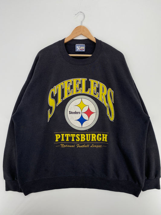 1996 PITTSBURGH STEELERS Size XXL Vintage NFL Sweat-Shirt / A4419