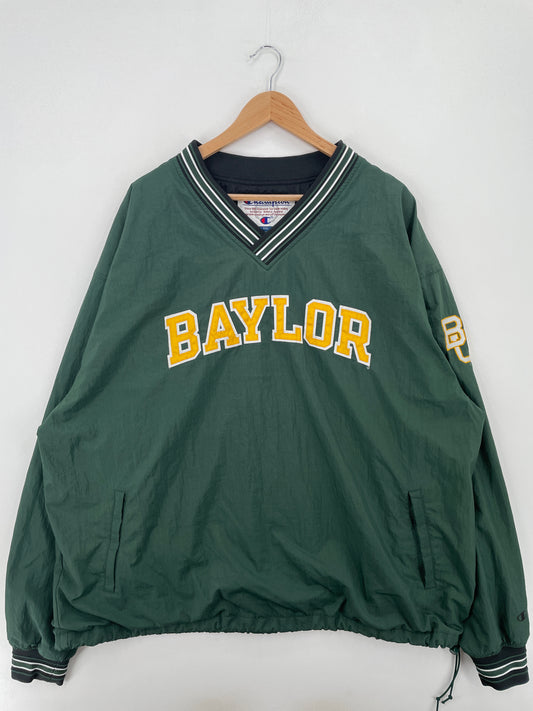 90's BAYLOR Size XXL Vintage College Nylon Jacket / A7170