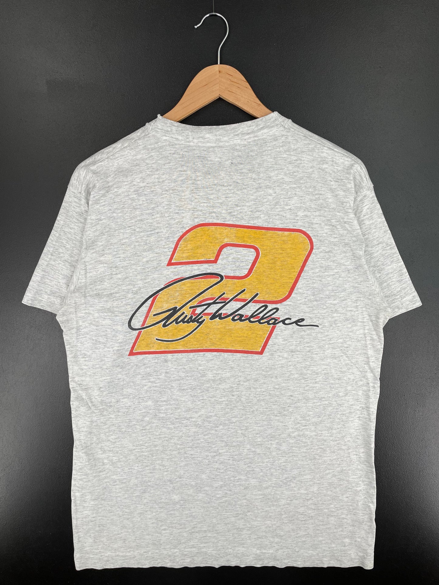 90's RUSTY WALLACE Size L Vintage Racing T-Shirt / E2353