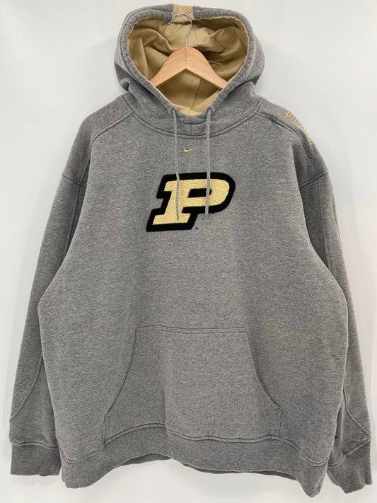 00' NIKE PURDUE Size XL Vintage Hoodie Sweat shirt / K6402