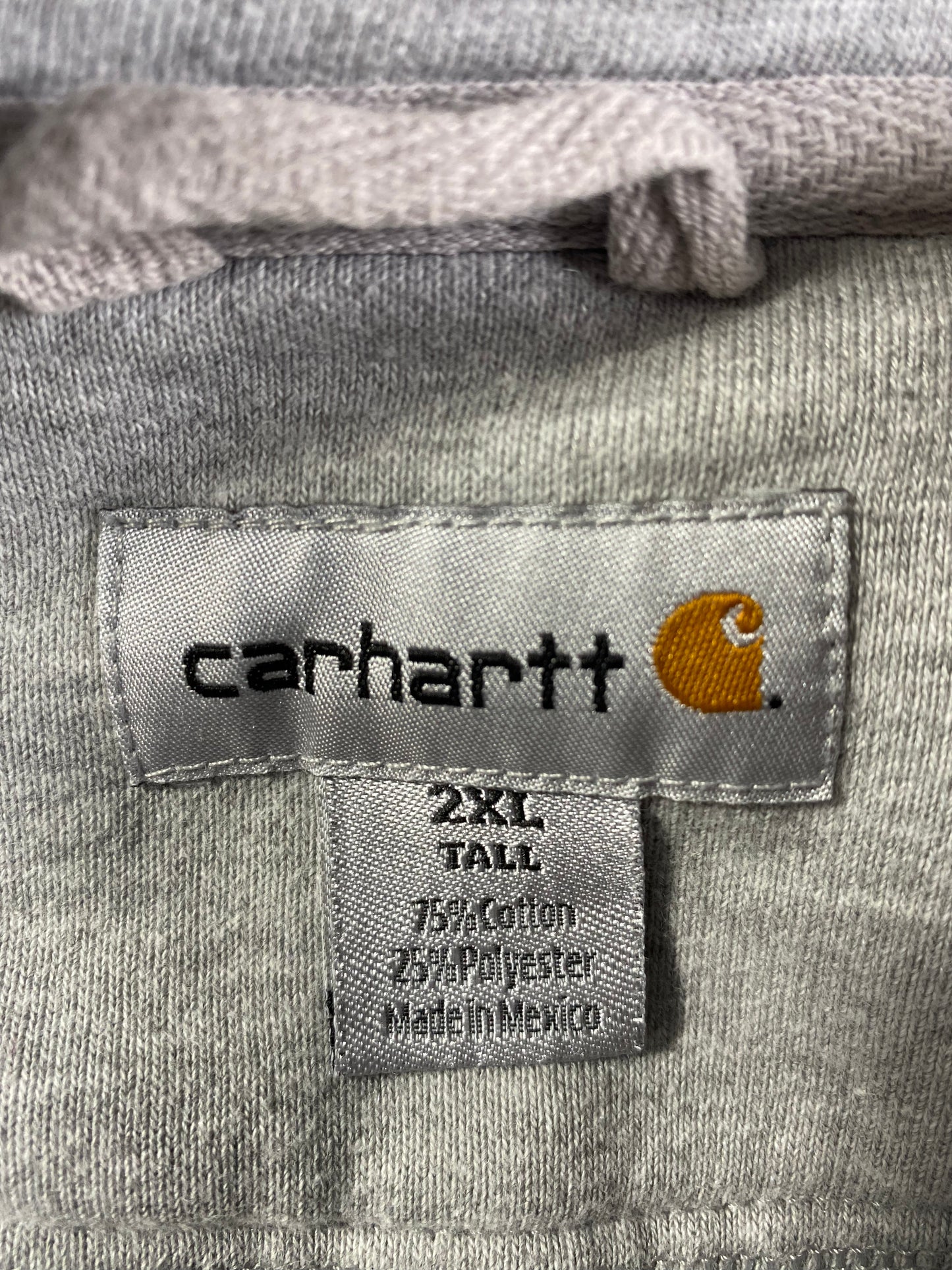 Vintage CARHARTT Size XXL Half-Zip Hoodie Sweat-Shirt / A456