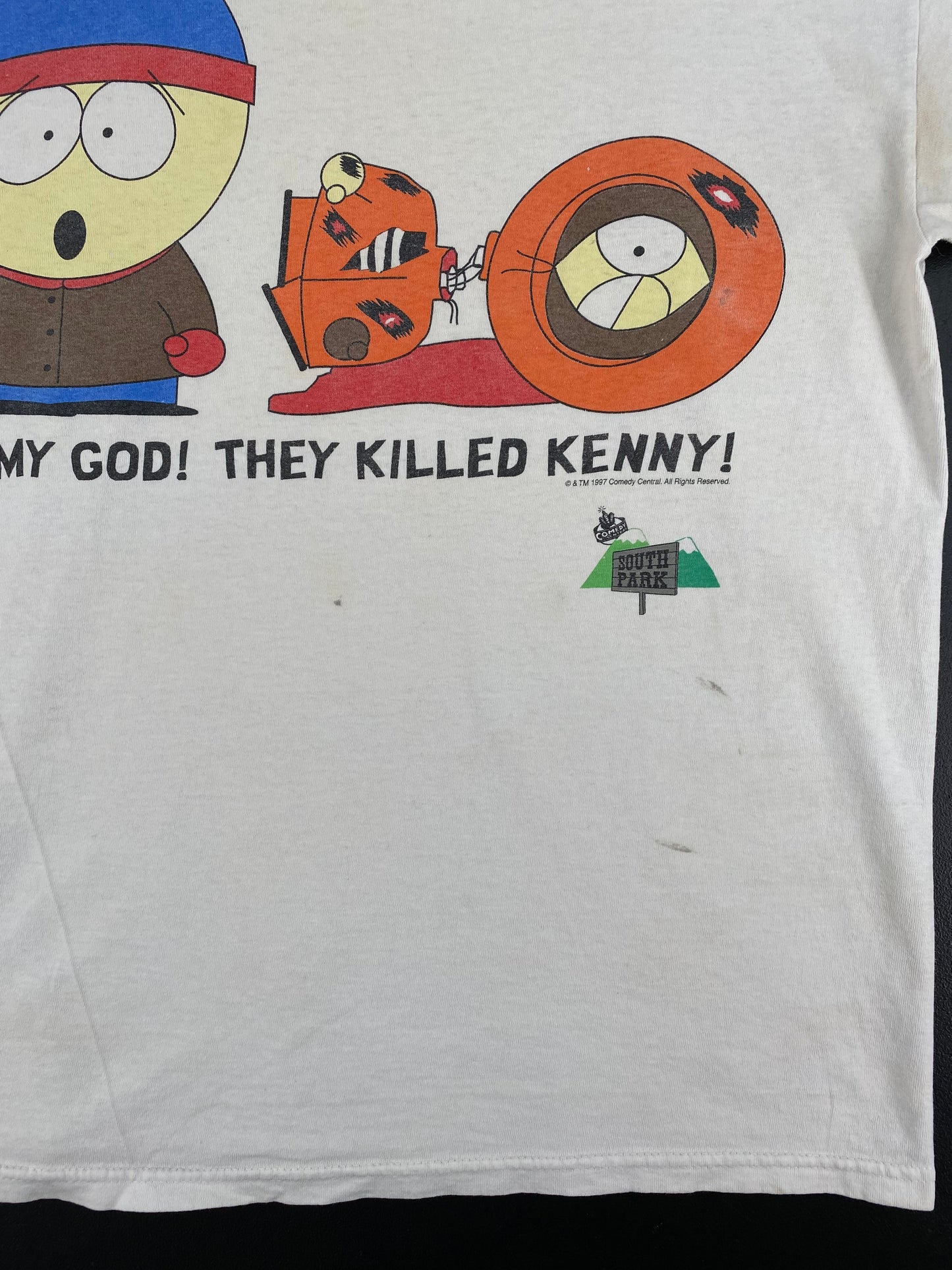1997 SOUTH PARK Size L Vintage T-Shirts / E1585T