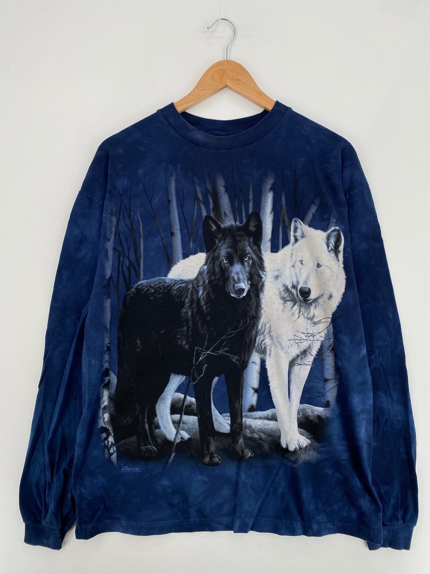 2003 WOLVES Size L Vintage Animal Long Sleeve T-Shirt / E997