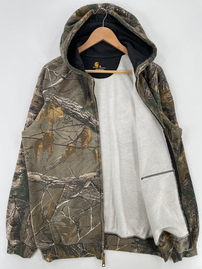 Vintage CARHARTT Size M Zip-up Hoodie Sweat-Shirt / E4364S
