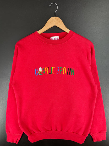 90's PEANUTS CHARLE BROWN Made in USA Size L Vintage Sweat-shirt / A3392