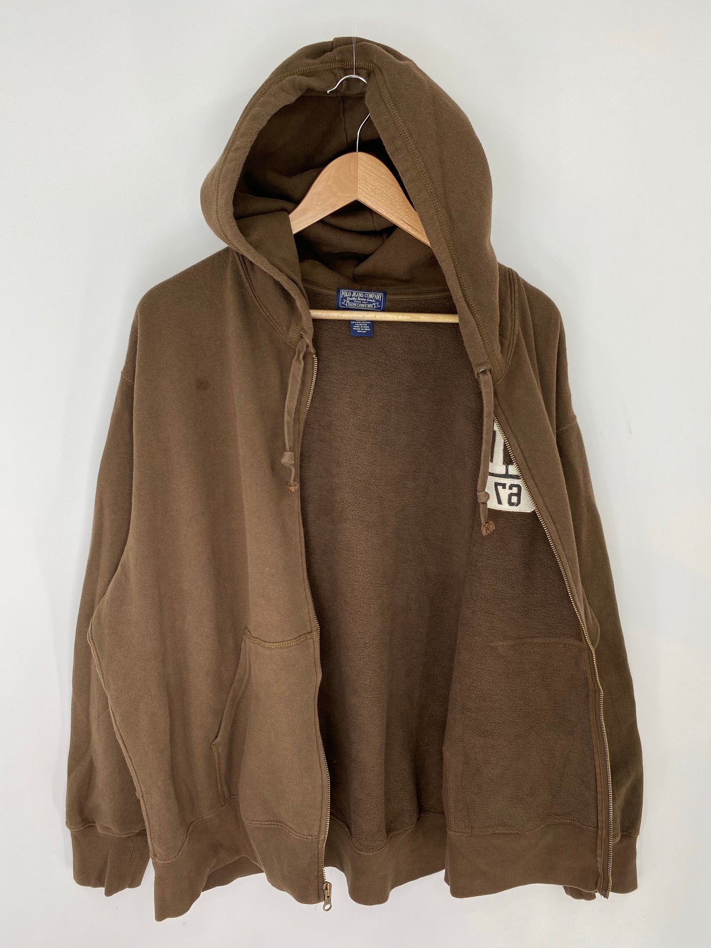 Vintage POLO JEANS Size XL Zip Up Hoodie Sweat-shirt / A7439
