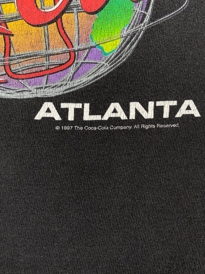 1997 COCA COLA ATLANTA Made in USA Size XL Vintage T-Shirt / E2907T