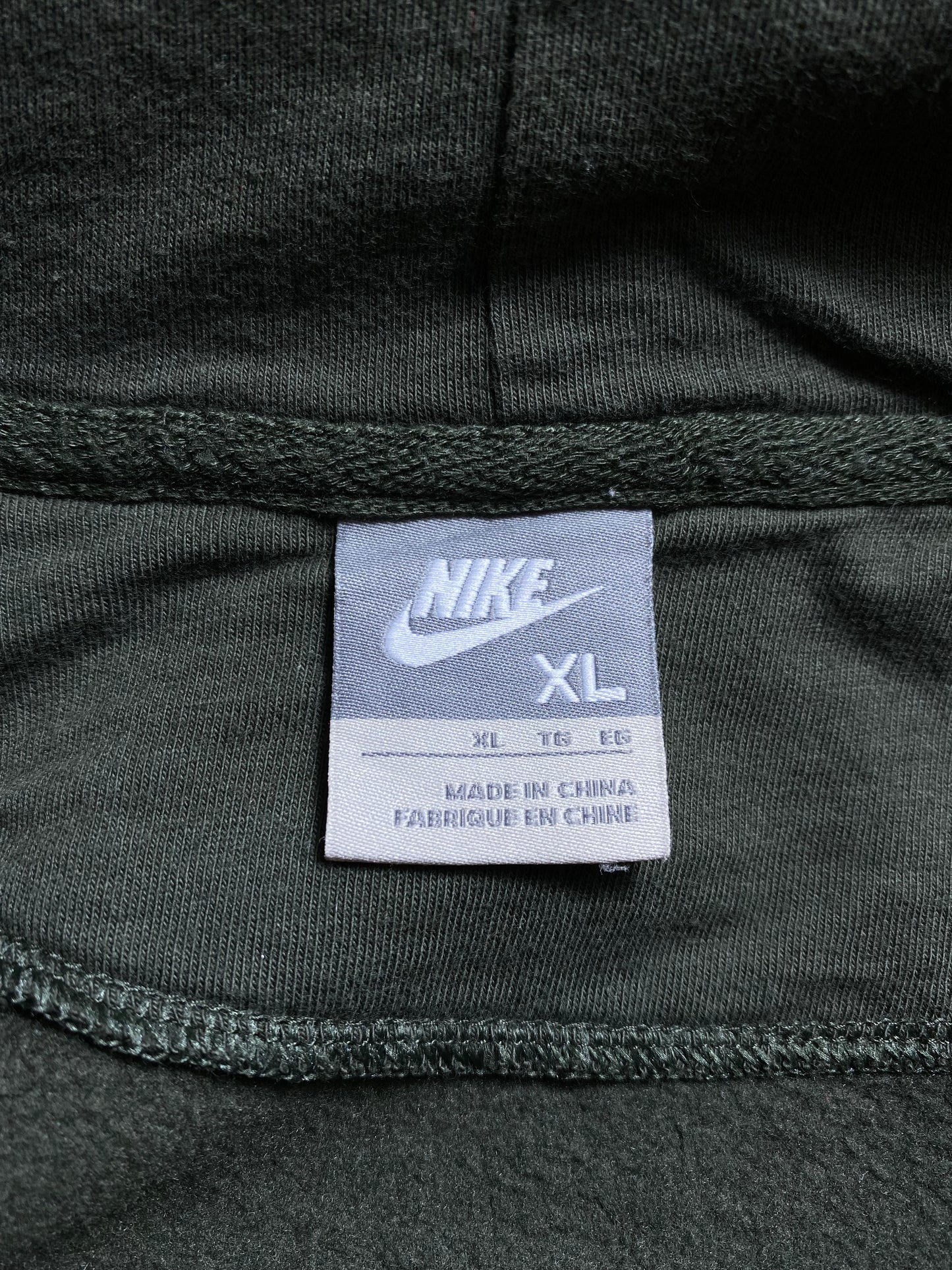 00’ NIKE MINI SWOOSH Size XL Vintage Hoodie Zip-up Sweat-shirt/ K7939