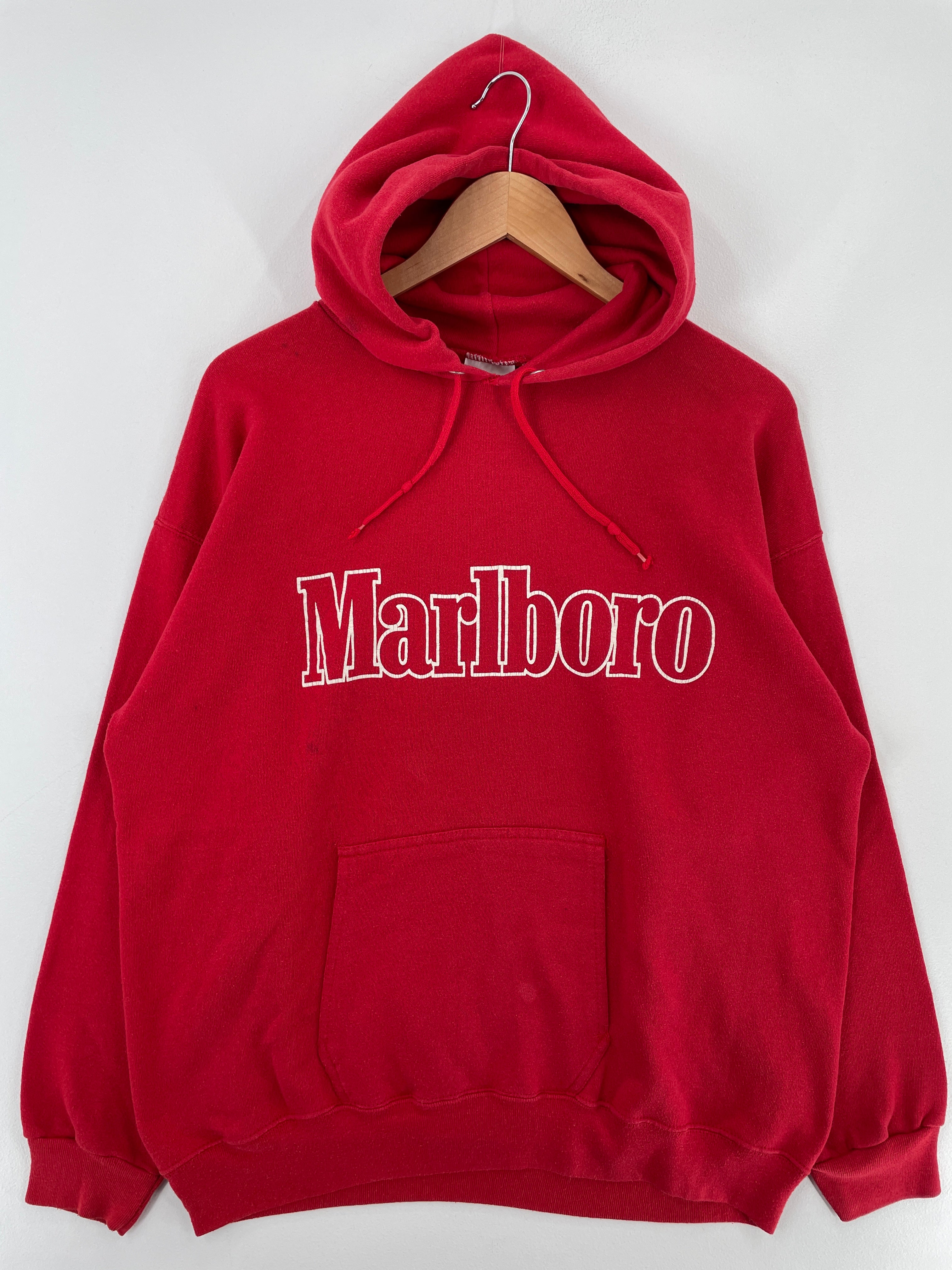 90's MARLBORO Made in USA Size XL Vintage Hoodie Sweat-Shirt