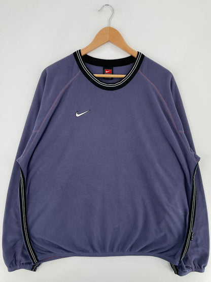 00' NIKE MINI SWOOSH Size XL Vintage Fleece / E2344S