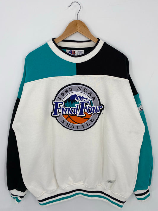 1995 ARKANSAS BASKETBALL FINAL FOUR Size XL Vintage Sweat-Shirts / K7375