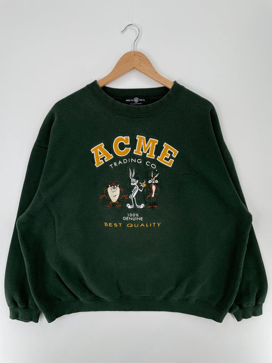 1995 LOONEY TUNES ACME Size XL Vintage Sweat-shirt / A294
