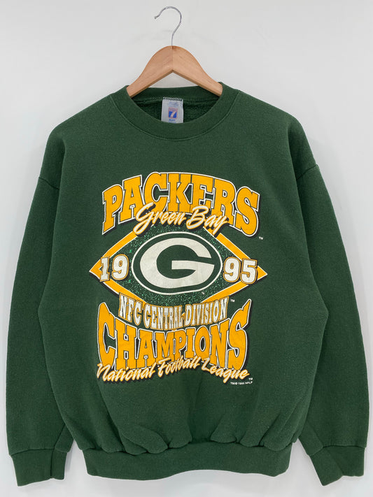 1995 GREEN BAY PACKERS Size L Vintage NFL Sweat-shirt / K6632