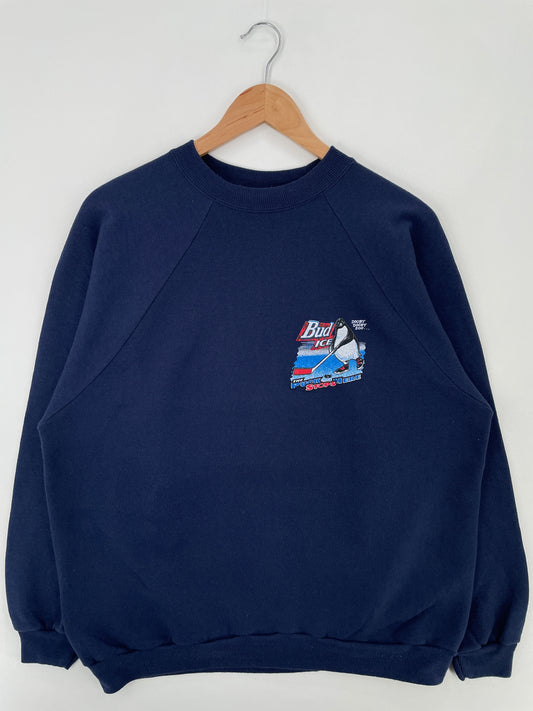 1996 BUD ICE Size XL Vintage Sweat-shirt / E9