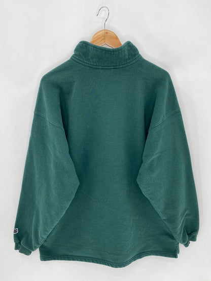 90’s NIKE Mini Swoosh Size L Vintage Half-zip Sweat-shirt  / 6007