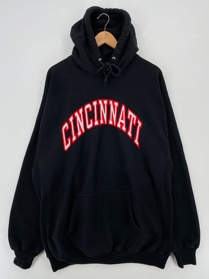 Vintage CINCINNATI Size XL Vintage College Hoodie Sweat-Shirt / A7458