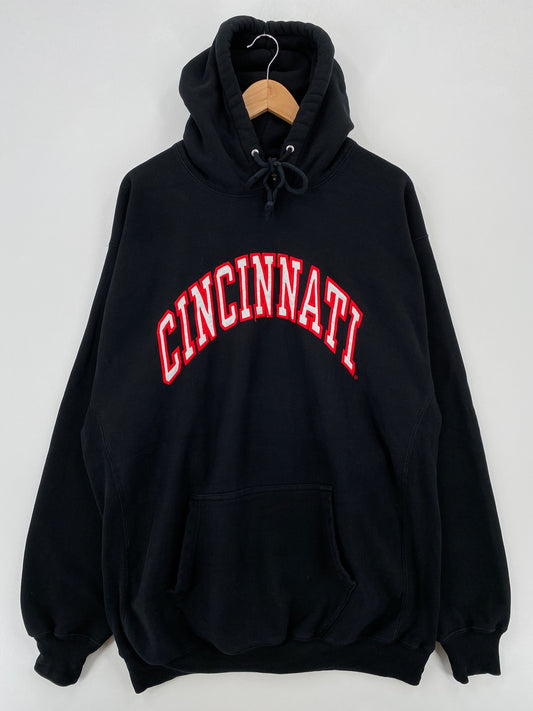 Vintage CINCINNATI Size XL Vintage College Hoodie Sweat-Shirt / A7458