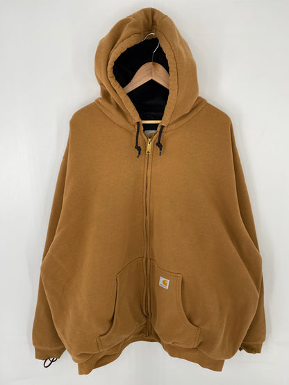 Vintage CARHARTT Size XXXL Zip-up Hoodie Sweat-Shirt / K8500