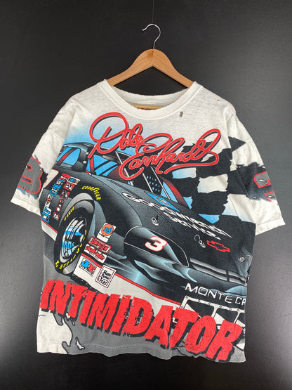 90’s DALE EARNHARDT Made in USA Size XL Racing T-Shirt / A3758