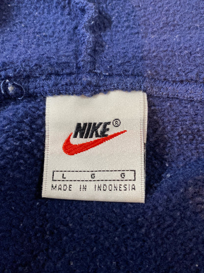 90’s NIKE Size L Vintage Half-zip Hoodie Sweat-shirt / k174