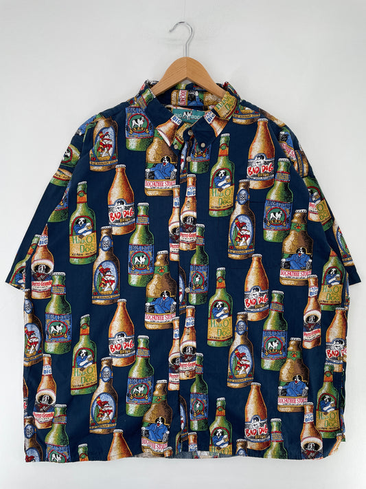 Vintage BUG DOG Size Approx.XXXL Vintage Button Down Shirt / G2063B
