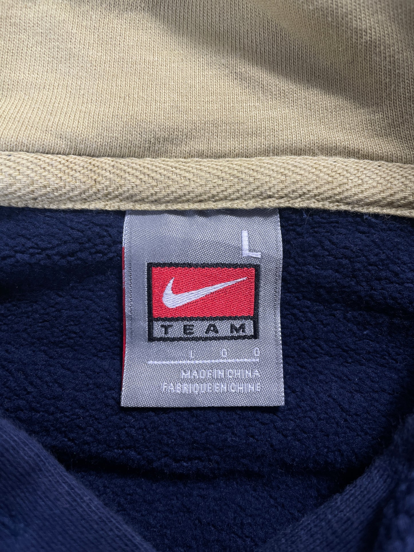 00' NIKE x PITTSBURGH Size L Vintage College Hoodie Sweat-Shirt / E6598S