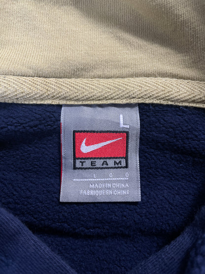 00' NIKE x PITTSBURGH Size L Vintage College Hoodie Sweat-Shirt / E6598S