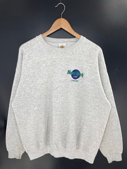 90's HARD ROCK CAFE CHICAGO Size XL Vintage Sweat-Shirt / A9736