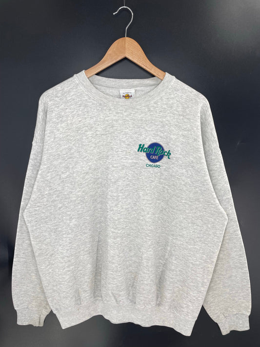 90's HARD ROCK CAFE CHICAGO Size XL Vintage Sweat-Shirt / A9736