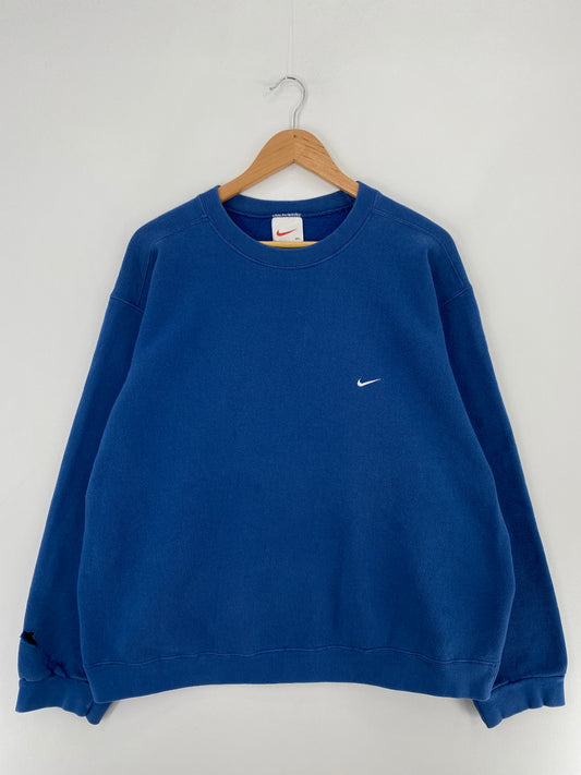 90’s NIKE MINI SWOOSH Made in USA Size XL Vintage Sweat-shirt / E4897S