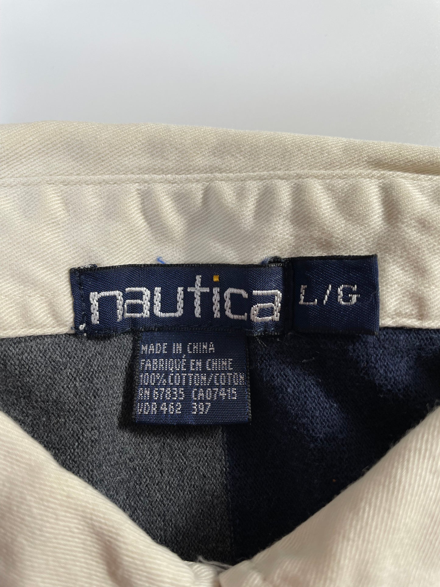90’s NAUTICA Size L Rugby shirt / G3170R
