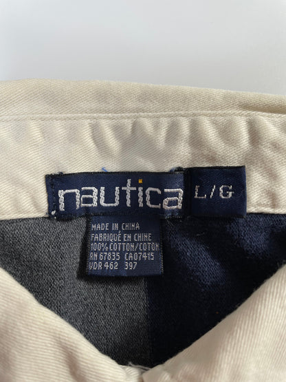 90’s NAUTICA Size L Rugby shirt / G3170R