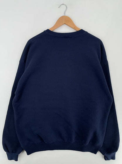 90's RUSSELL x UTICA Made in USA Size XXL Vintage College Sweat Shirt / E4963S