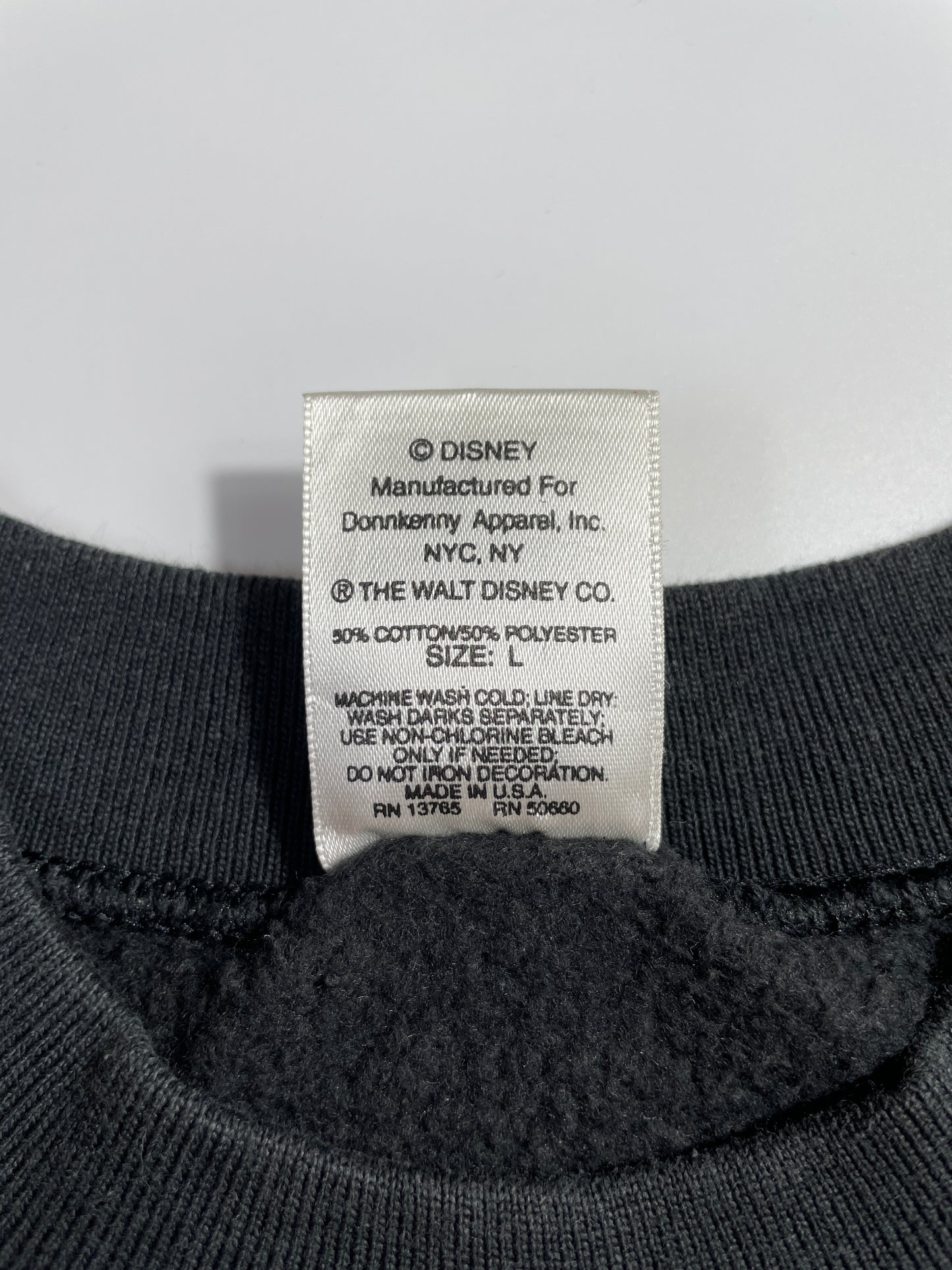 90's DISNEY MICKEY MINNIE HALLOWEEN Made in USA Size L Vintage Sweat-shirt / A7340