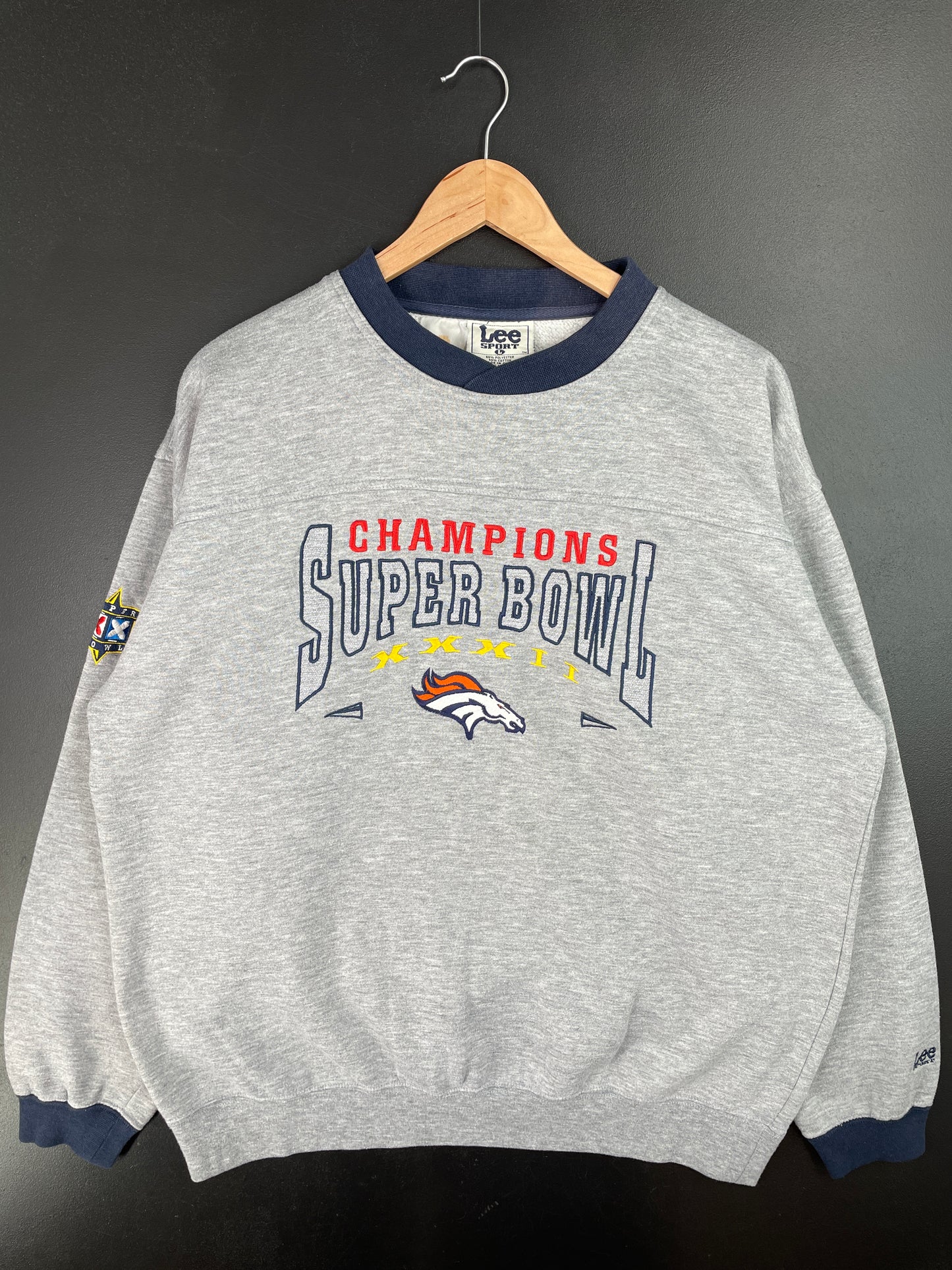 1998 DENVER BRONCOS Size L Vintage NFL Sweat-Shirt / A9251