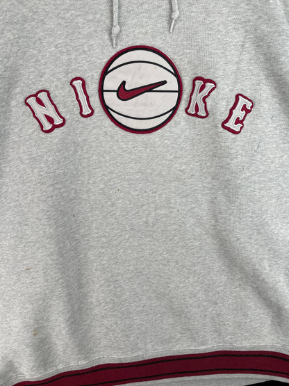 .90s' NIKE Size XL Vintage Hoodie Sweat-shirt / E4426S