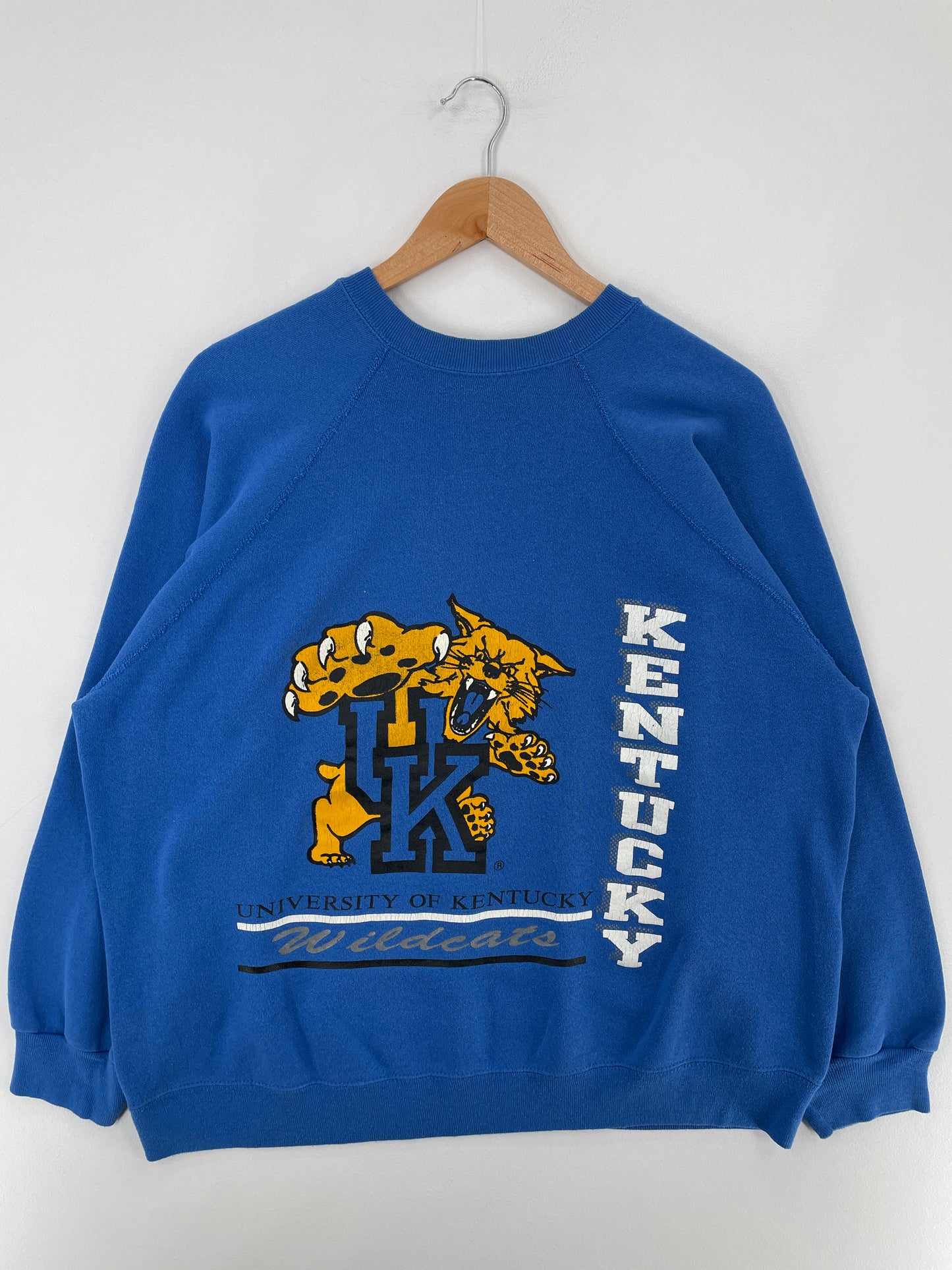 .90's UNIVERSITY OF KENTUCKY Made in USA Size L Vintage College Sweat-shirt / E2688S