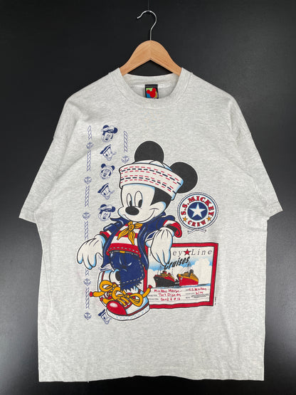90’s DISNEY MICKEY Size XXL Vintage T-Shirt / E6774T