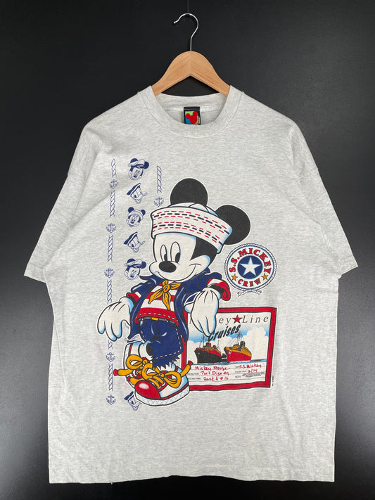 90’s DISNEY MICKEY Size XXL Vintage T-Shirt / E6774T