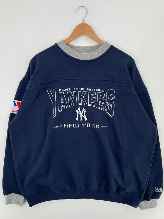90's NEW YORK YANKEES Size XL Vintage MLB Sweat-Shirt / E1515S