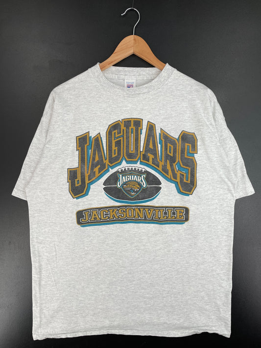 90’s JACKSONVILLE JAGUARS Size XL Vintage NFL T-Shirt / E4257T