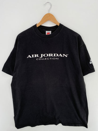 90's NIKE SILVER TAG AIR JORDAN COLLECTION Size XXL Vintage T- Shirt / A4833