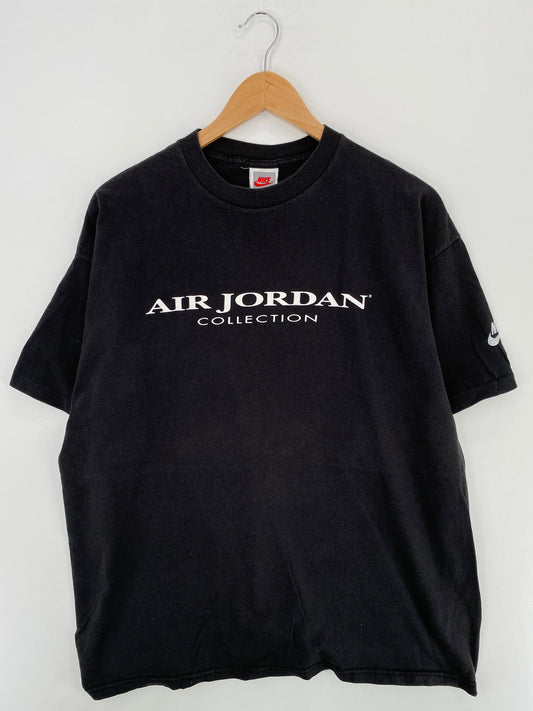 90's NIKE SILVER TAG AIR JORDAN COLLECTION Size XXL Vintage T- Shirt / A4833