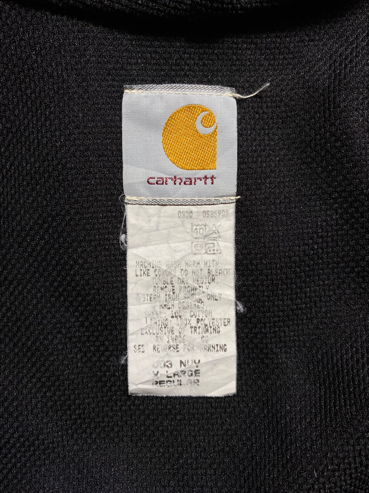 Vintage CARHARTT Size XL Zip-up Hoodie Sweat-shirt Jacket / K8109