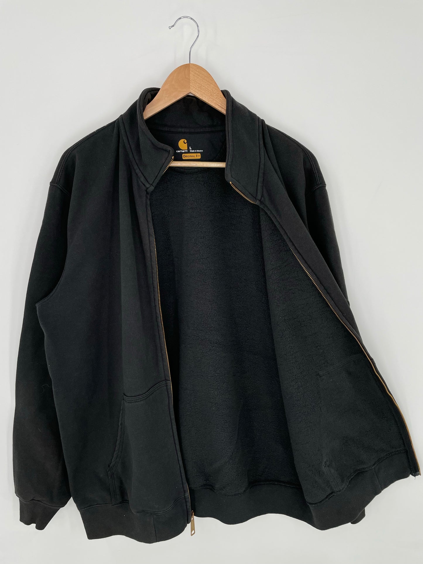 Vintage CARHARTT Size L Zip-up Sweat-Shirt / K9433
